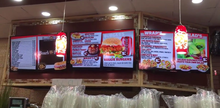 848 DELI MENU MOUNTED